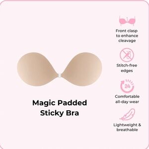 Boomba Magic Padded Sticky Bra - Beige